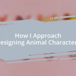 How I Approach Designing Animal Characters