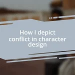 How I depict conflict in character design