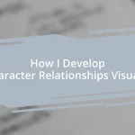 How I Develop Character Relationships Visually