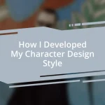 How I Developed My Character Design Style