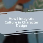 How I Integrate Culture in Character Design